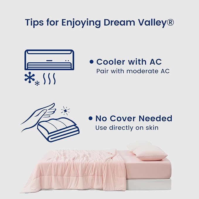 Dream Valley® Outlast® Deepsleep Cooling Comforter, Throw Size, NASA-Grade - Image 6