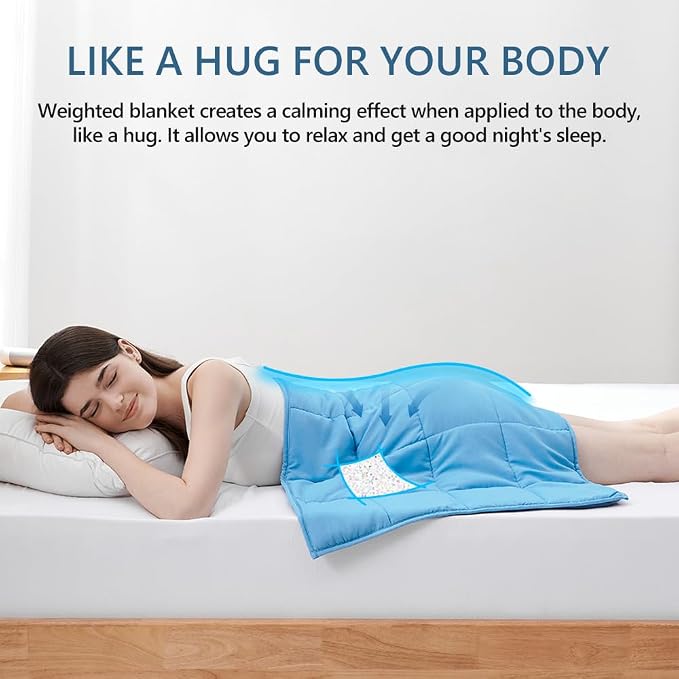 L'AGRATY Weighted Lap Pad 7lb: Small Weighted Blanket - Image 3