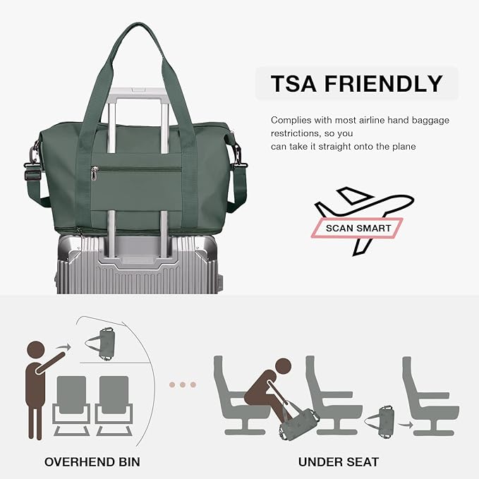 Travel Duffel Bag, Sports Tote Gym Bag, Shoulder Weekender Overnight Bag - Image 3