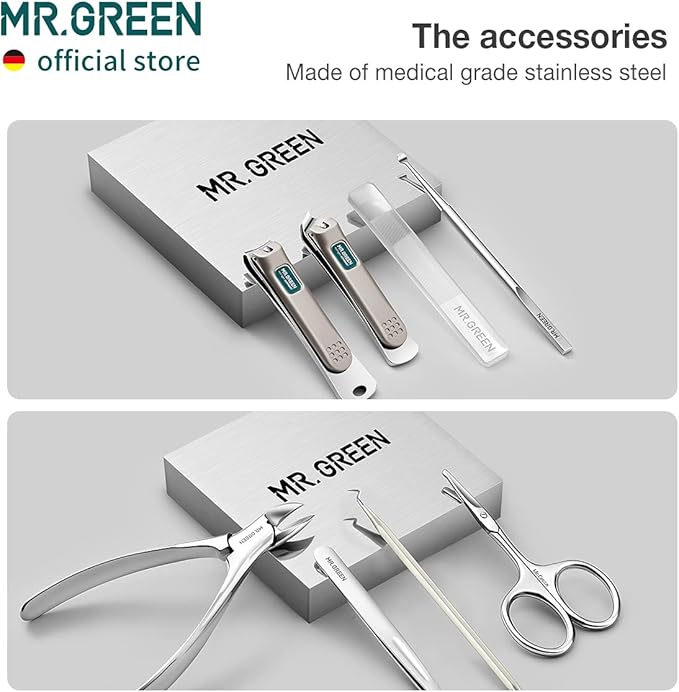MR.GREEN Manicure Sets Pedicure Kits Stainless Steel Nail Clipper Personal Care - Image 3