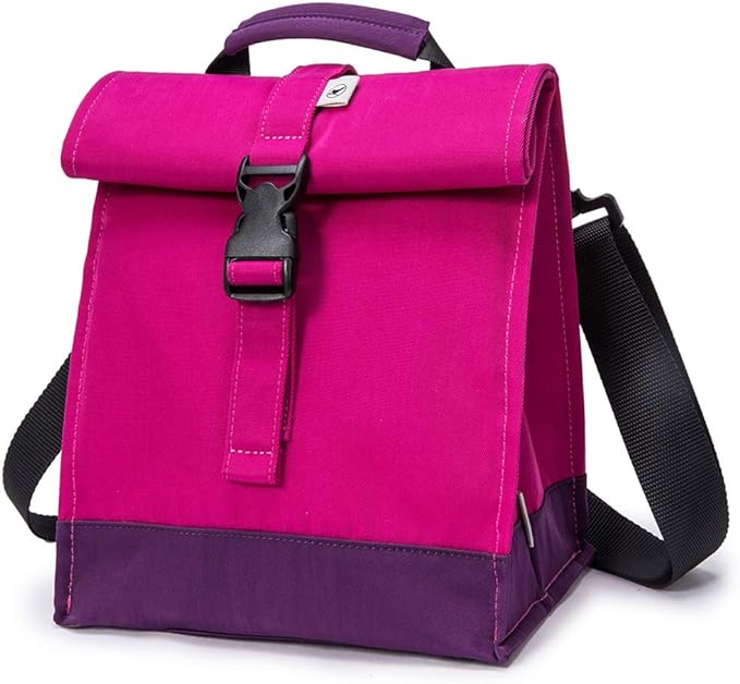 SUNNY BIRD Insulated Lunch Bag Rolltop Lunch Box Tote Lunchbox Bag by SUNNYBIRD