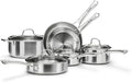 Stainless Steel Cookware Set, Tir-Ply Pots and Pans Set, PFOA Free, Frying Pans by VocVoi