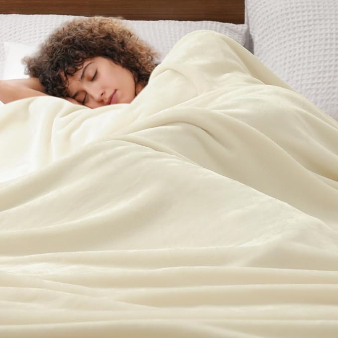 PHF Ultra Soft Fleece Blanket Queen Size, No Shed No Pilling Luxury Plush Cozy - Image 2