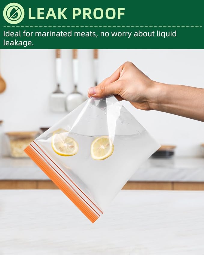 Lerine 22 Pack Reusable Sandwich Bags Dishwasher Microwave Safe, Stand Up - Image 3