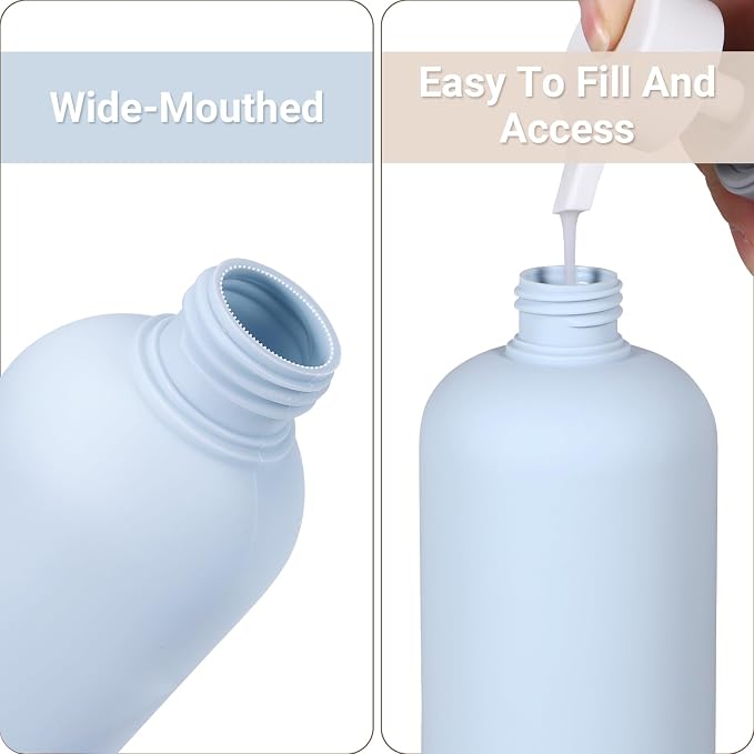 ASEVAT 6.7oz 4pack Refillable Travel Shampoo and Conditioner Bottles, Travel - Image 6