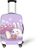 Cute Bunny Rabbit Luggage Covers Fit 26-29 Inch Universal Thickness Suitcase by Dremagia