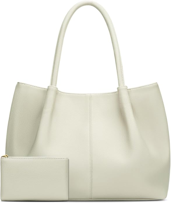 KKXIU Tote Bag for Women Vegan Leather Shoulder Purse Large Capacity Travel Bag by KKXIU