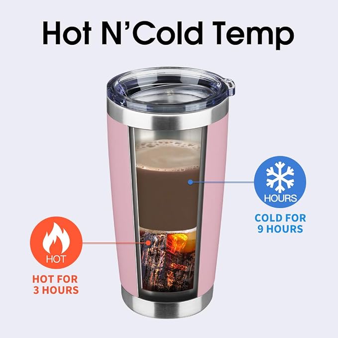 20oz Tumbler Stainless Steel Vacuum Insulated Mug - Image 3