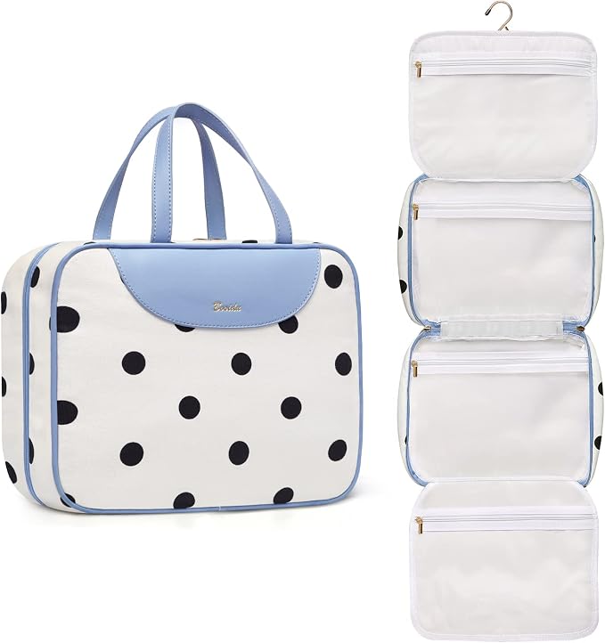 Hanging Travel Toiletry Bag, Large Capacity Cosmetic Travel Toiletry Organizer by Bosidu