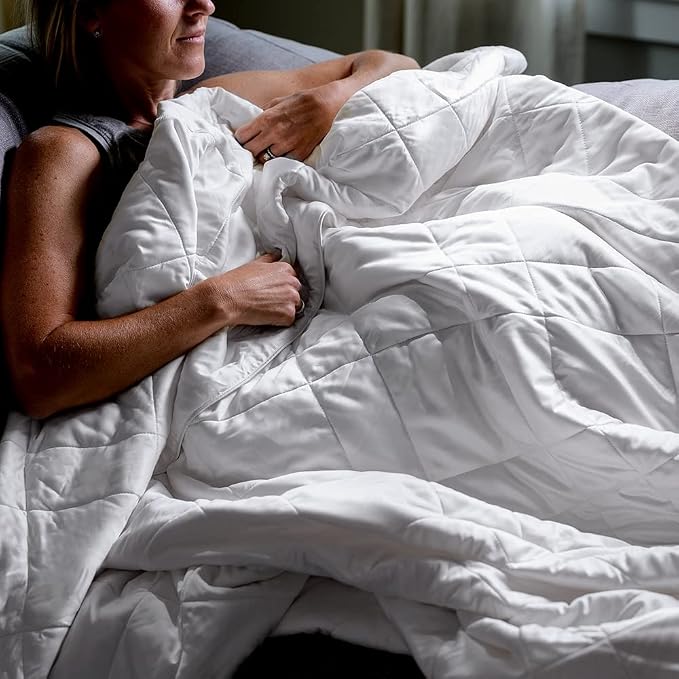 LUXOME Lightweight Blanket | 100% Rayon from Bamboo Fabric & Fill | Full/Queen - Image 2