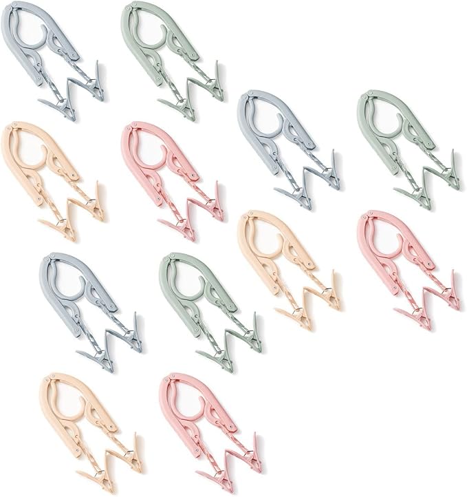 12-Piece Foldable Travel Hangers - Image 8