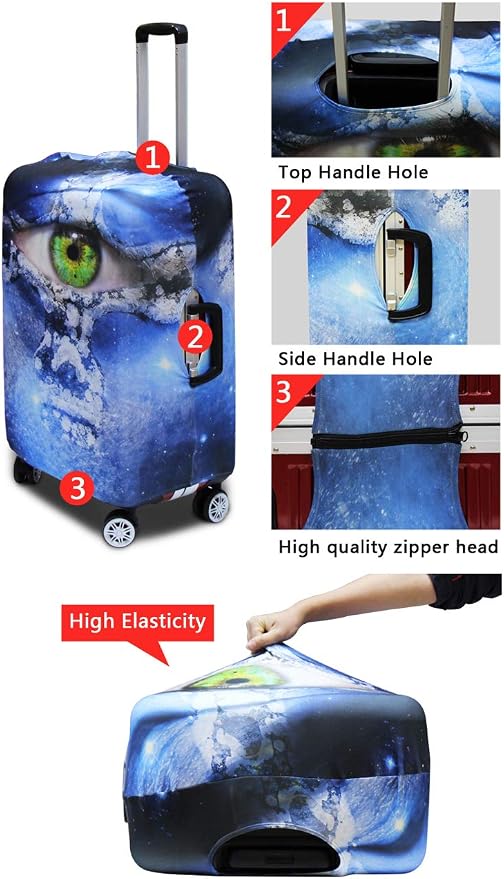 Butterflies Print Baggage Covers - Image 6