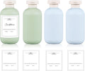 6.8 oz Plastic Travel Shampoo Bottles, Refillable Flip Cap Squeeze Bottles by UMETASS
