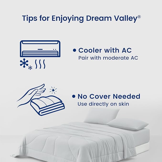 Dream Valley® Outlast® Deepsleep Cooling Comforter, Twin Size, NASA-Grade Space - Image 7