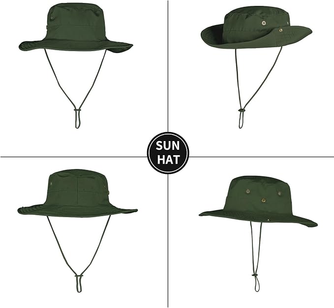 Sun Hats for Men Women Boonie Hat Foldable Fishing Hat UPF 50+ Bucket Hat for - Image 4