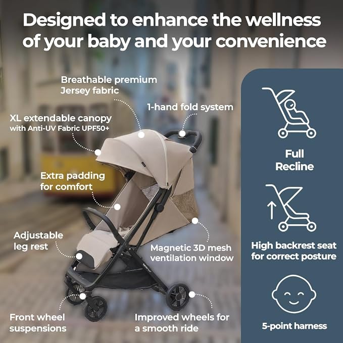 Inglesina Quid³ Stroller, Galaxy Gray - Image 5