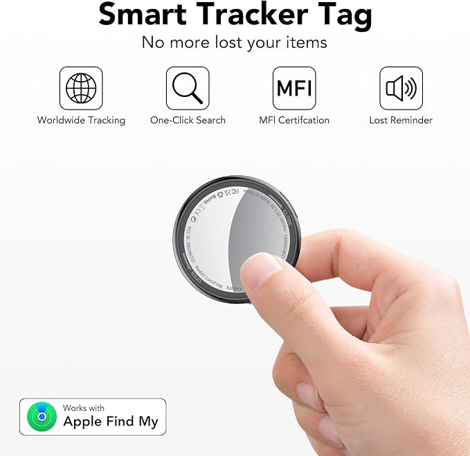 2025 New Air Tracker Tags-4 Pack, Replaceable Battery, Key Finder and Item - Image 2