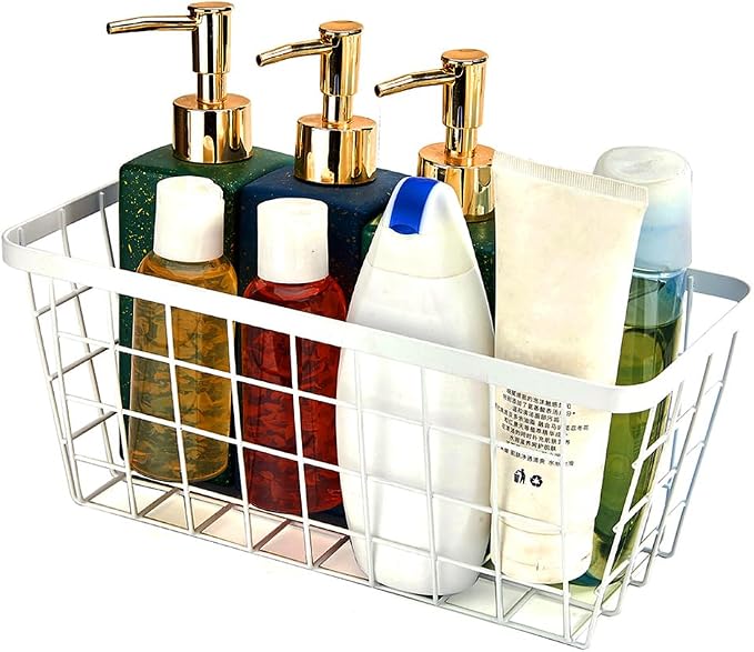 2 Set LeleCAT Hanging Wall Basket Organizer, Over the Cabinet Door Adhesive - Image 4