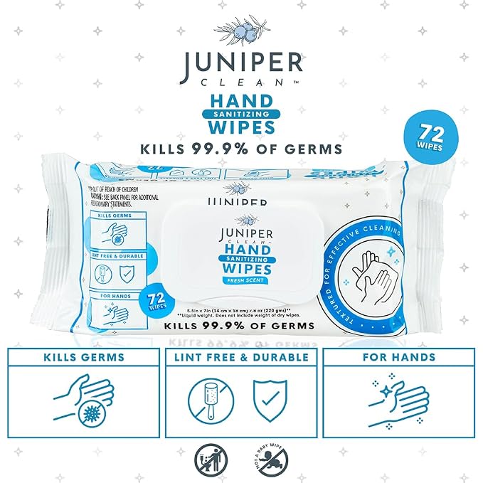 1 Pack Hand Sanitizing Wipes, Alcohol Free 72 Count Disposable Hand Sanitizer - Image 3
