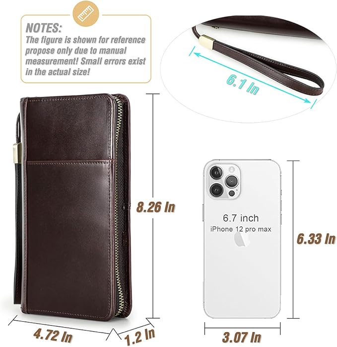 Top Grain Leather Travel Passport Wallet Holder - Image 4