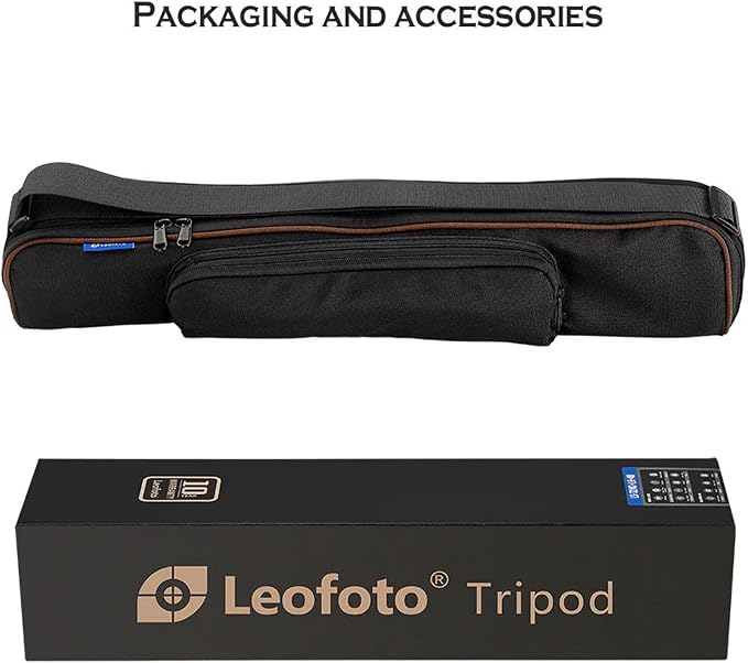 Leofoto 58" Lightweight Carbon Fiber Travel Tripod, Professional Compact Tripod - Image 5