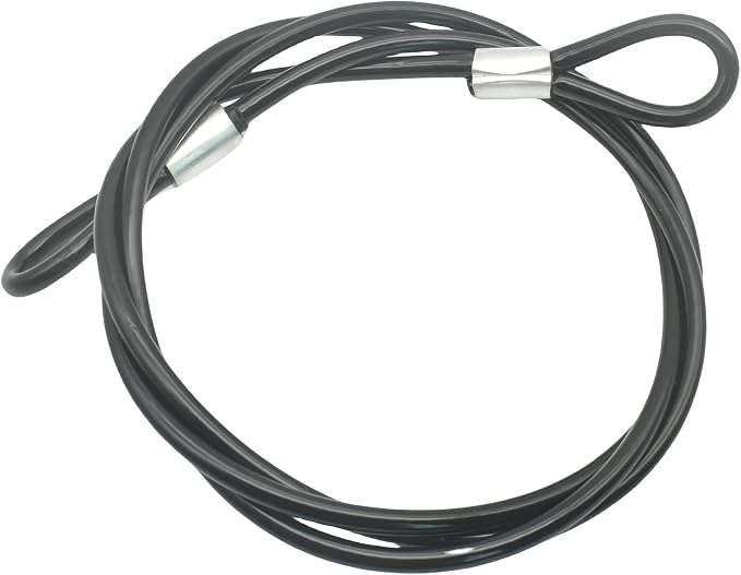 8FT 6mm Stainless Steel Security Cable Lock, Braided Steel Vinyl Coated Safety by Bytiyar