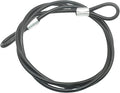 7FT 4mm Stainless Steel Outdoor Travel Security Cable Lock, Braided Steel by Bytiyar