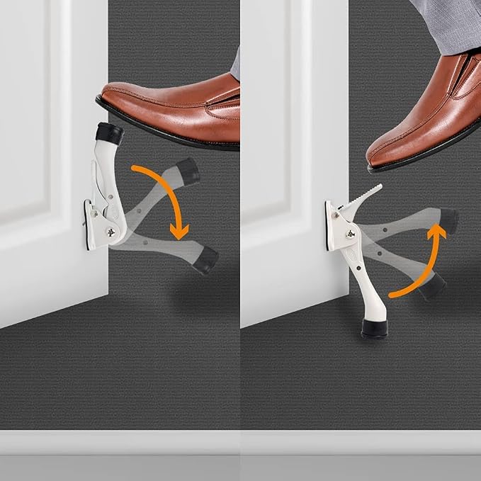One Touch Kickdown Door Stopper, Door Holder, Heavy Duty Door Stops, Bottom of - Image 5