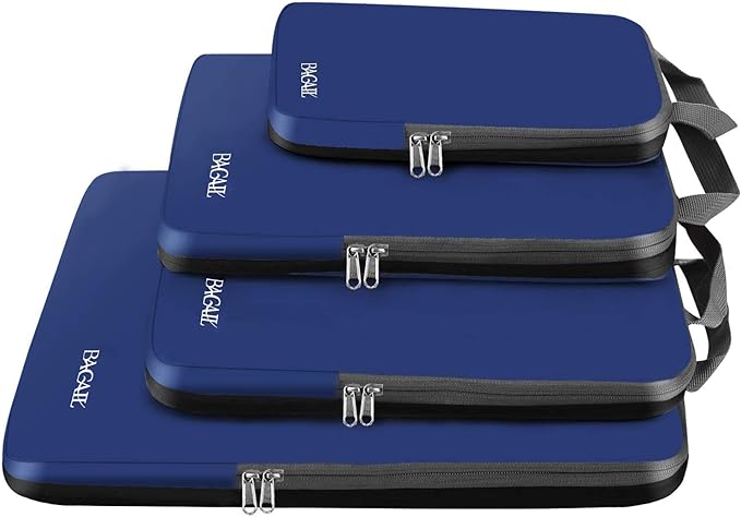 BAGAIL 4 Set/6 Set/8 Set Compression Packing Cubes Travel Accessories by BAGAIL