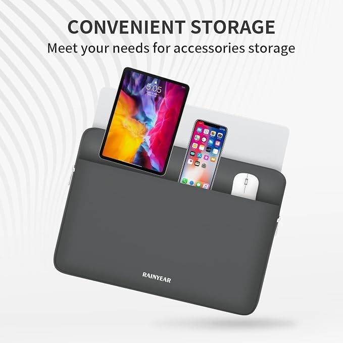 RAINYEAR Laptop Sleeve Case 15.6 Inch, Protective Portable Case - Image 4