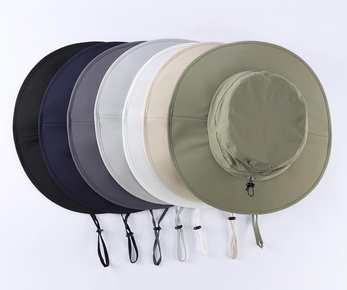 Home Prefer UPF 50+ Sun Hats for Men Women Foldable Wide Brim Fishing Hat Quick - Image 9