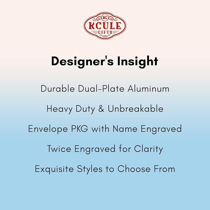 Personalized Luggage Tags: Custom Metal Luggage Tags - Image 8