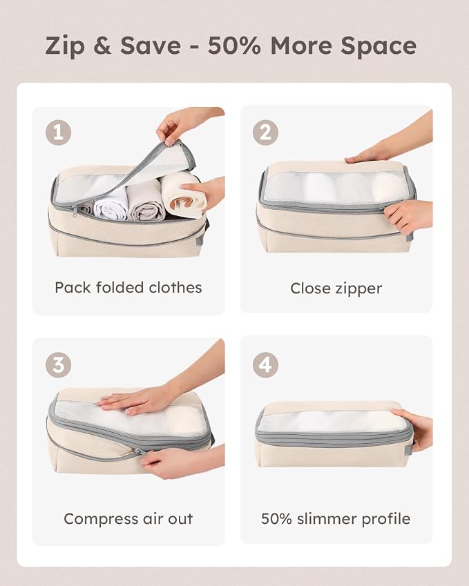 4 Set Compression Packing Cubes - Image 2