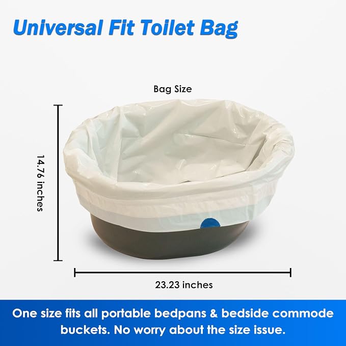 200 Count Enlarged Bedside Commode Liners - Image 4