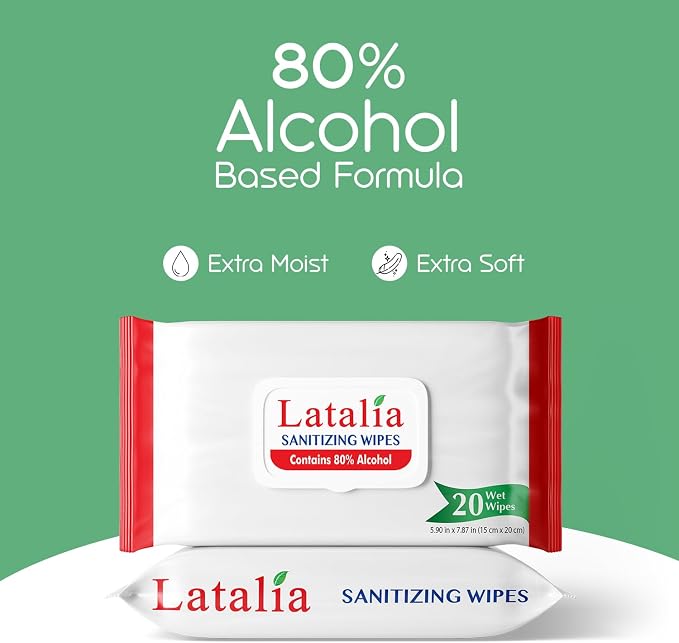 Hand Wipes | 80% Alcohol Hand Sanitizer Wipes - Image 4