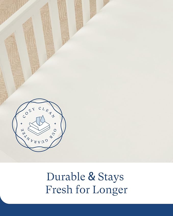 PurComfy Supersoft Fitted Bassinet Sheets, Premium Bamboo Viscose Cradle Sheets - Image 6