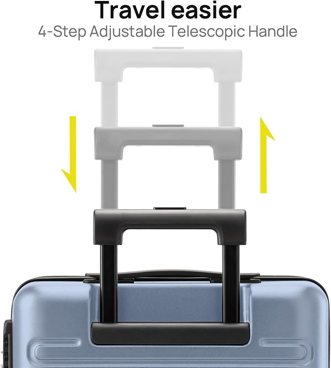Carry on Luggage 22 X 14 X 9 Airline Approved, 20 Inch Luggage - Image 5