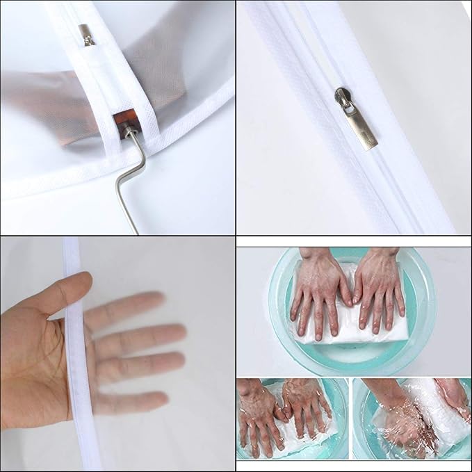 Garment Bag Clear for Long Dress 24'' x 60'' Zippered Garment Bags for Hanging - Image 5