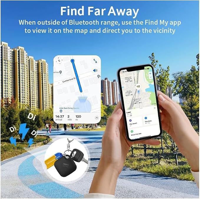 Air Tracker Tag 4 Pack Bluetooth Luggage Tracker tag Locator Works - Image 5