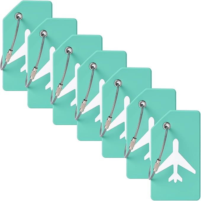 7 Pack Silicone Luggage Tag Travel Suitcase Tags by MODENGKONGJIAN