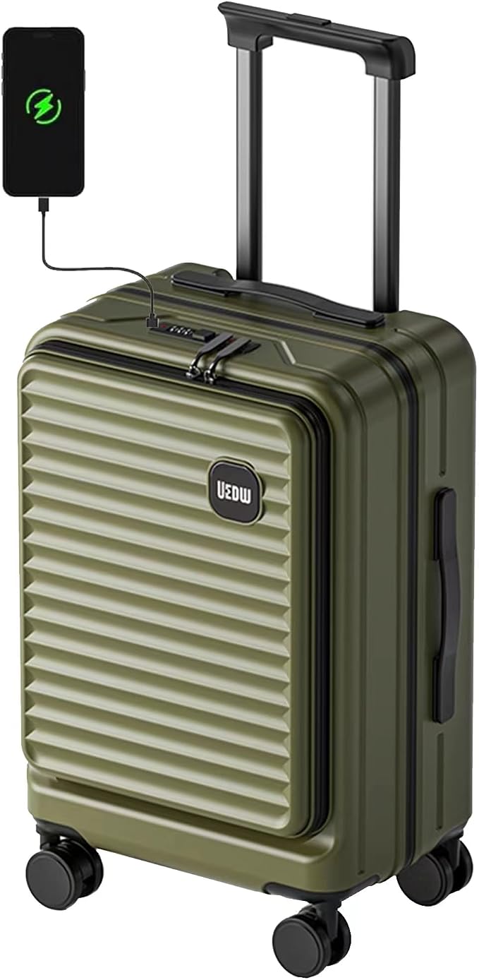 HotWay 28 Inch Expandable Front Opening Checked Luggage by Unknown