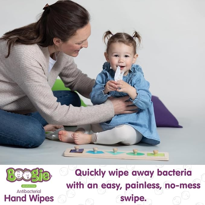 Antibacterial Hand Wipes by Boogie, Alcohol Free, Hypoallergenic and - Image 5