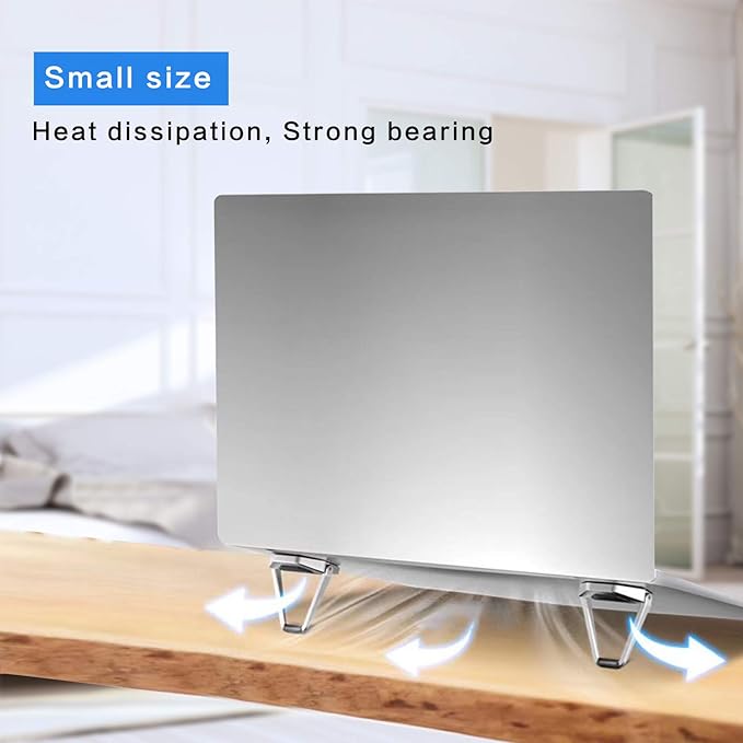 Zinc Alloy Portable Laptop Cooling Pad & Riser - Image 4