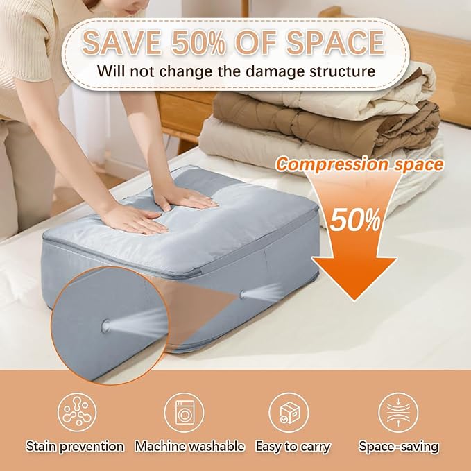 XL Ultra Space Saving Bags self compression organizer bags space saver bag - Image 2