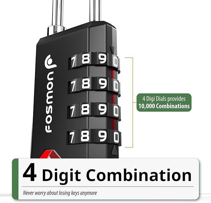 Fosmon TSA Approved Locks for Luggage/Suitcase - Image 3