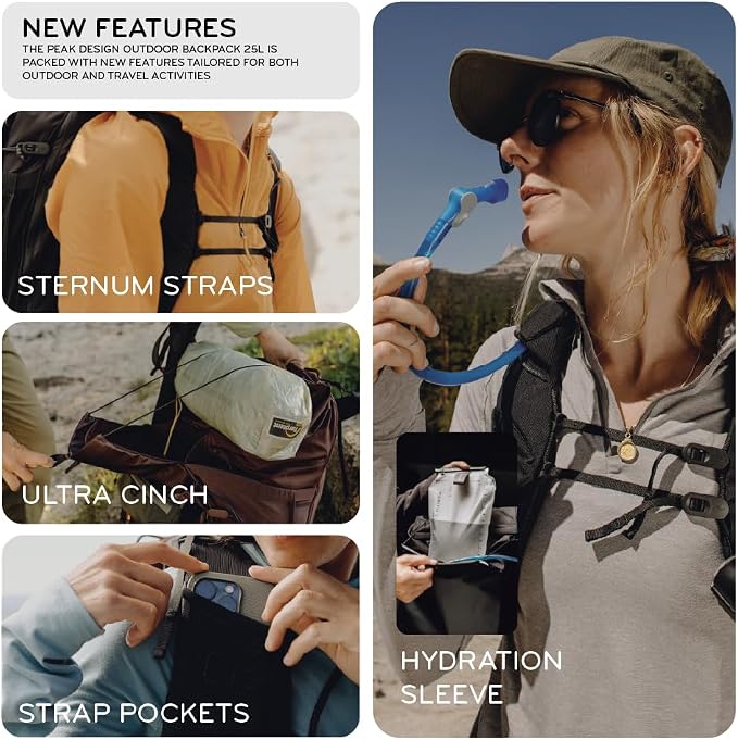 Peak Design Outdoor Backpack 45L, Lightweight Internally-Framed Backpack - Image 5