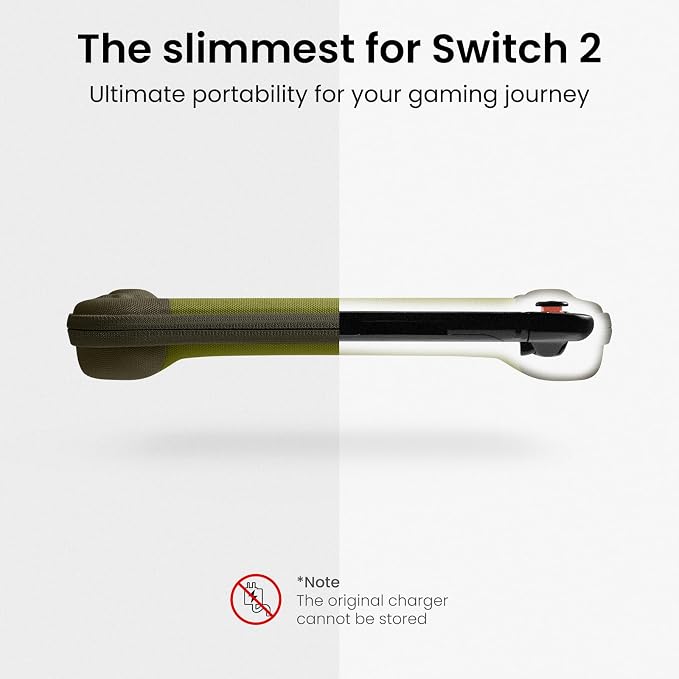 tomtoc Slim Carrying Case for Nintendo Switch 2 Model 2025, Odorless Felt - Image 3
