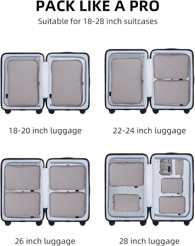 6 Set Compression Packing Cubes - Image 8