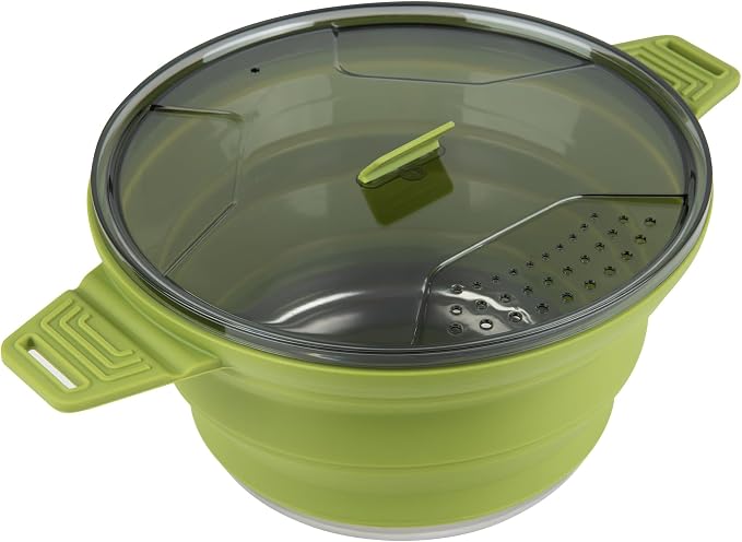 Restaurantware-Hi Tek 2.5 Liter Collapsible Camping Pot, 20 Portable Cook Pots - - Image 2