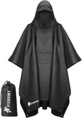 PTEROMY Hooded Rain Poncho for Adult by PTEROMY
